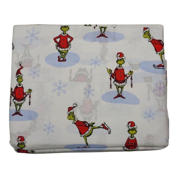 Dr. Seuss The Grinch Christmas Queen Sheet Set 100% Cotton by Franco - Picture 9 of 10